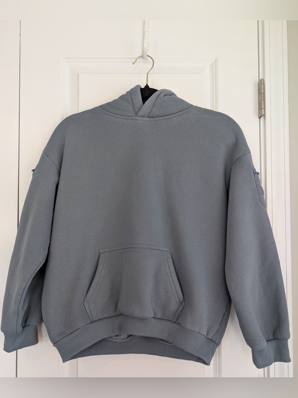 Comfrt Oversized Pullover Hoodie Kids Slate Gray Size Large